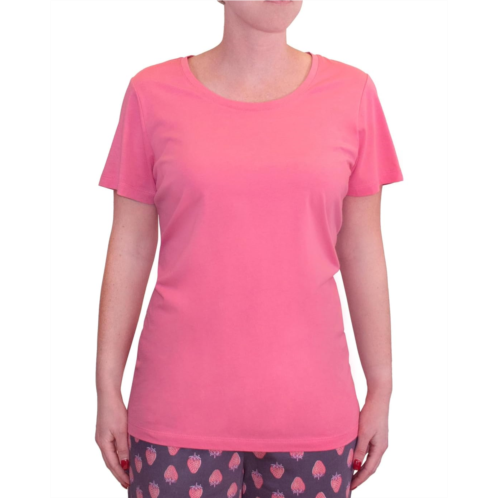 HUE Short Sleeve Scoop Neck Sleep Tee