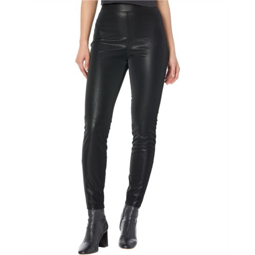 HUE Matte Leatherette Straight Leg Leggings