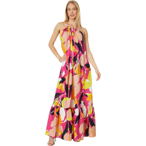 Ted Baker Ikella Strappy Linen Maxi Dress with Pleat Detail