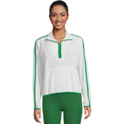 Womens Beyond Yoga Contrast Half Zip Pullover