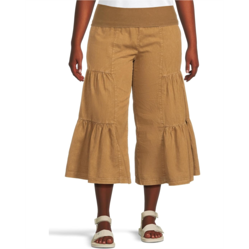 XCVI Linen Side-tier Palazzo