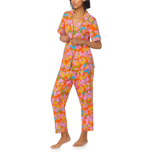 Bedhead PJs Cotton Knit Short Sleeve Cropped PJ Set