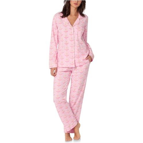 Womens Bedhead PJs Long Sleeve Classic Cotton Knit Pajama Set