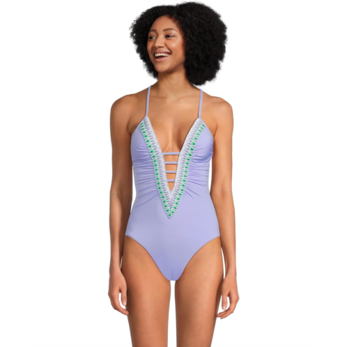 Womens BECCA Fiesta Clare Plunge One Piece