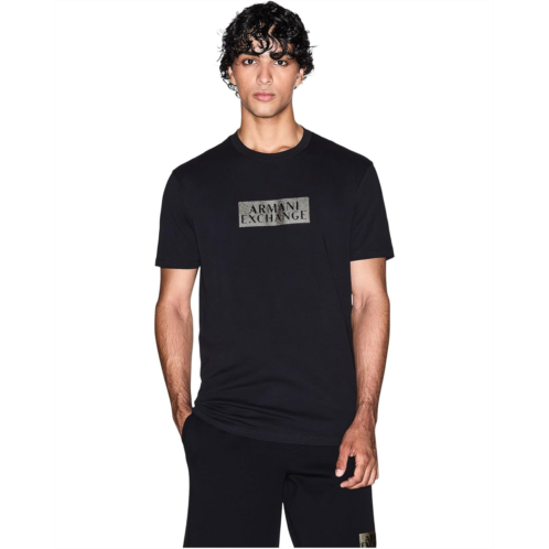 Mens Armani Exchange Gold Detail Cotton T-shirt