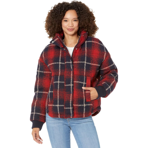 Levi s Stand Collar Wool Puffer Jacket