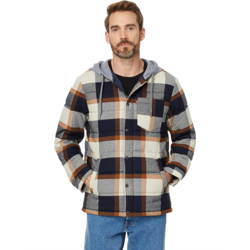 Levi s Cotton Plaid Quilted Puffer