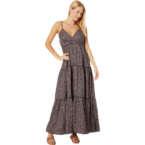 Lucky Brand Paisley Tiered Maxi Dress