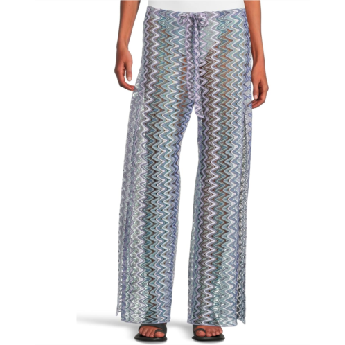 Womens BECCA Sundown Crochet Split Leg Pants