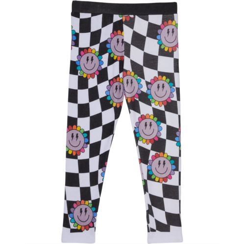 Chaser Kids Checkered Rainbow Daisy Pants (Toddler/Little Kids)