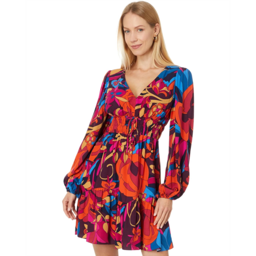 Adrianna Papell Printed Short Flounce Dress