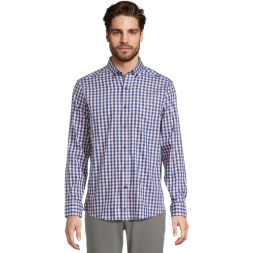 Mens Johnston & Murphy Xc4 Two Tone Gingham Shirt