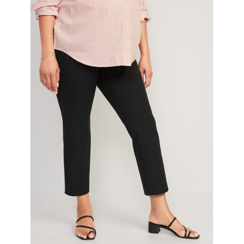 OldNavy Maternity Side-Panel Pixie Straight Ankle Pants