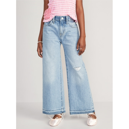 OldNavy High-Waisted Baggy Ripped Wide-Leg Jeans for Girls