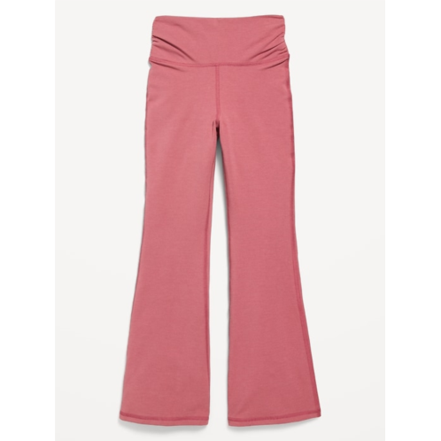 OldNavy High-Waisted PowerChill Side-Ruched Flare Leggings for Girls