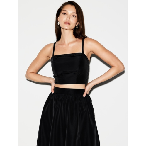 The Occasion by Old Navy Taffeta Cropped Tank Top