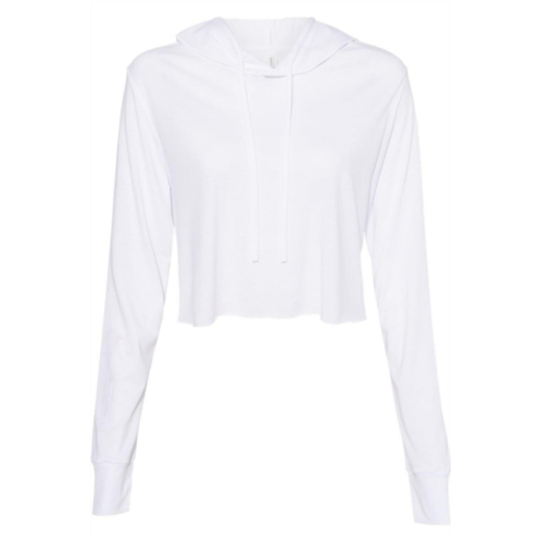 BELLA CANVAS womens triblend crop long sleeve hoodie