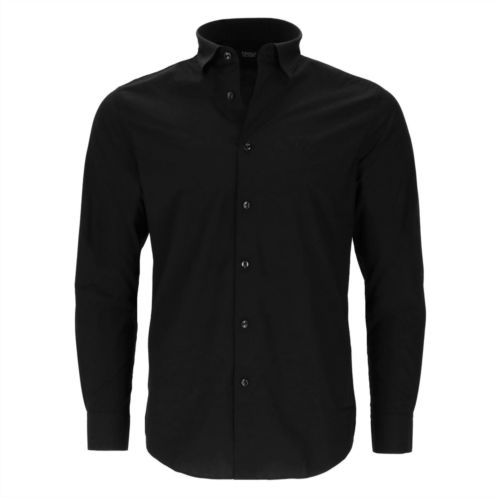 Cavalli Class mens black dress shirt