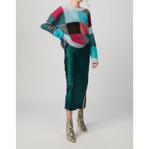 Cami NYC jessica midi skirt in emerald leopard