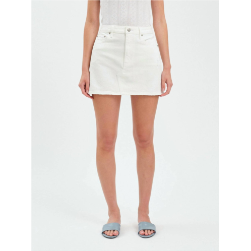 DAZE malibu mid waist mini skirt in swan vintage