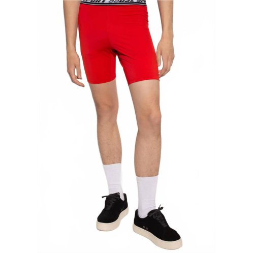 DIESEL sport sprant bike shorts in red