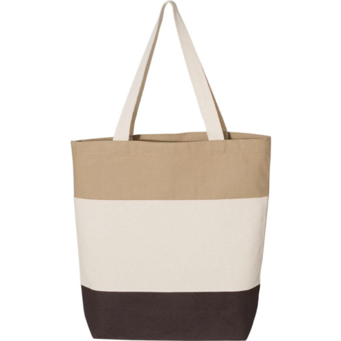 Q-Tees 11l tri-color tote