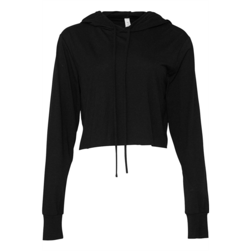 BELLA CANVAS womens triblend crop long sleeve hoodie