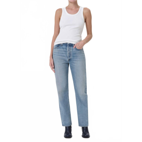 AGOLDE 90s pinch waist high rise straight jeans in infinite