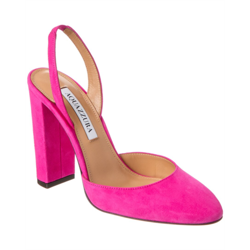 Aquazzura talita 105 suede slingback pump