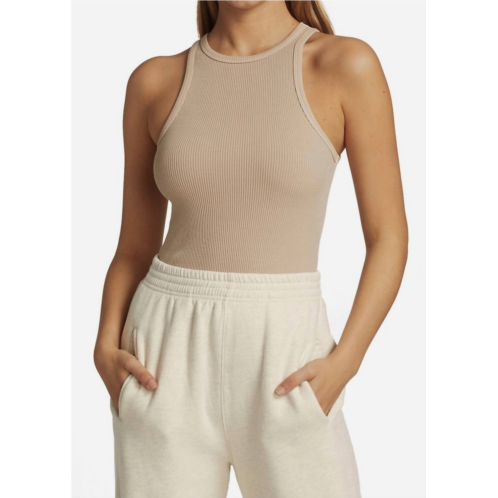 AGOLDE rib tank in latte