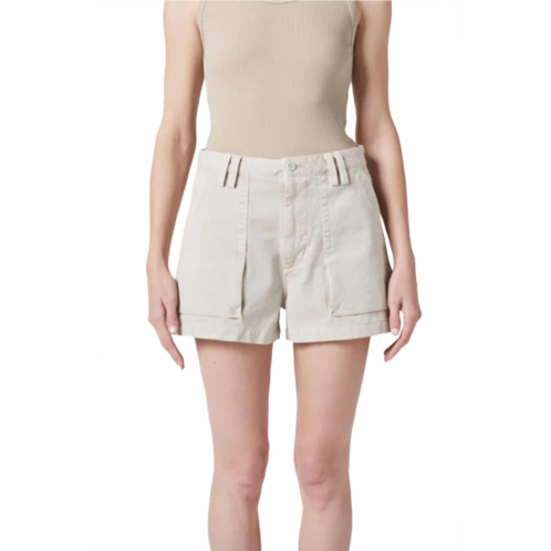 AGOLDE kiva cargo short in beige