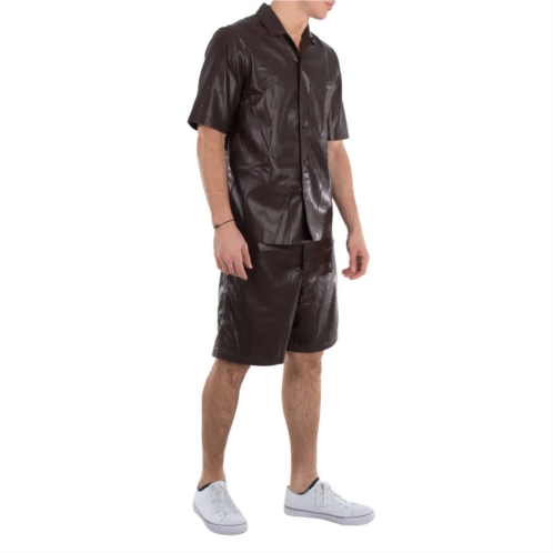 Nanushka novan leather shorts