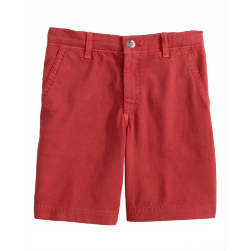 JOHNNIE-O kids nassau short in malibu red
