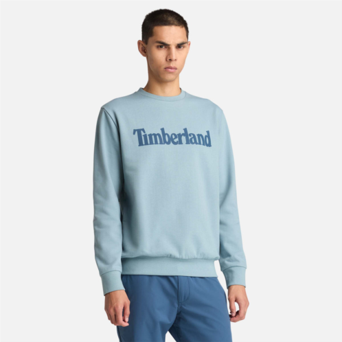 Timberland mens northwood us wordmark logo brushed back crew neck sweatshirt