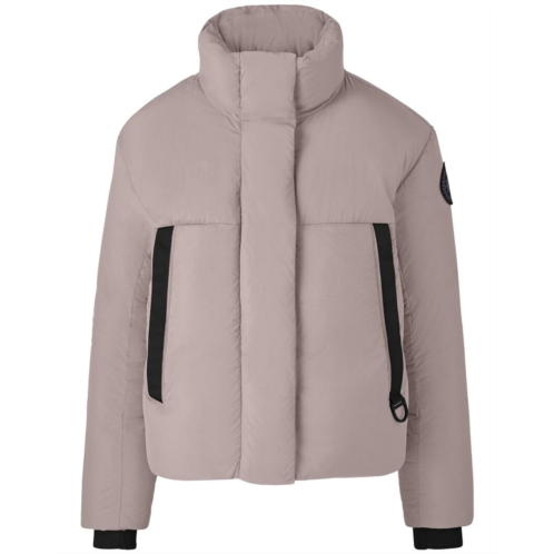 Canada Goose junction cropped black label puffer coat