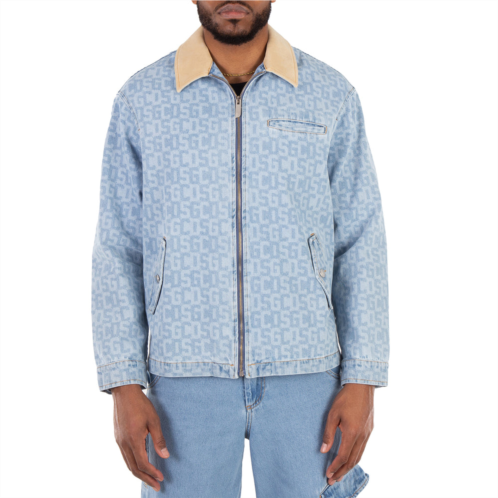 GCDS monogram denim harrington jacket