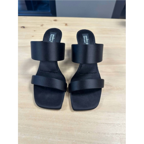 Pedro garcia women italica sandal in black satin