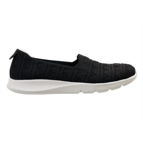 Spenco womens comfort stretch crochet shoes in black