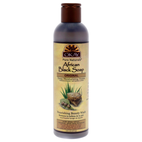 Okay african black liquid soap by for unisex - 8 oz soap
