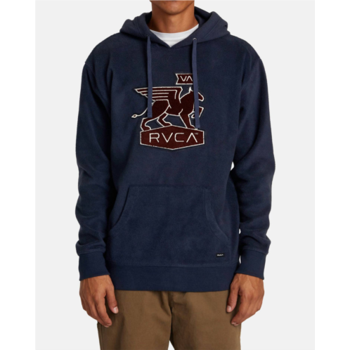 RVCA griffin fleece hoodie in navy