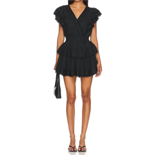 LoveShackFancy gwen dress in black