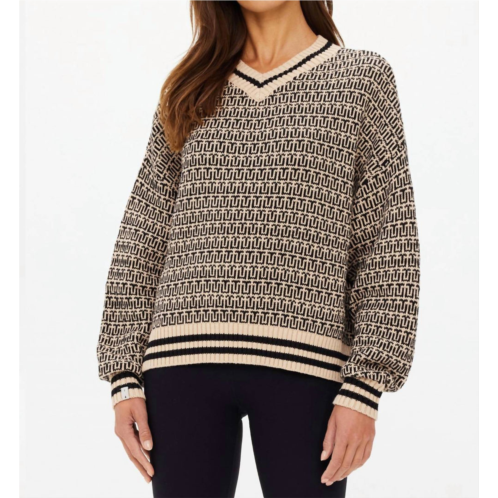 THE UPSIDE castilla millie knit sweater in pebble