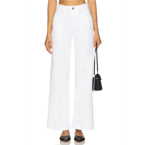 FRAME le slim palazzo jean in white