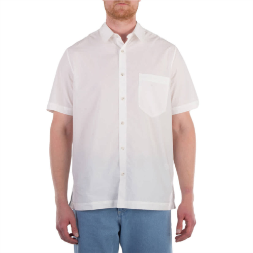 Nanushka white adam short-sleeve cotton shirt