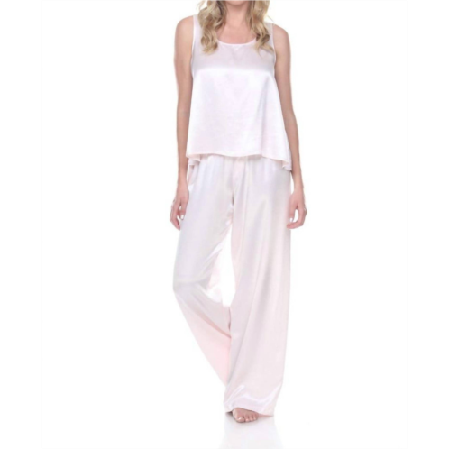 PJ Harlow cece satin cami with open back in blush