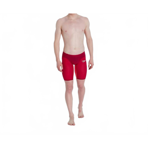 Speedo fastskin lzr pure valor jammer swimming short in sunrise red