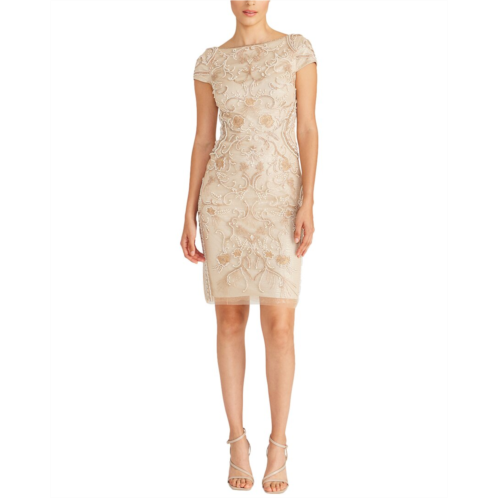 Theia silvia bateau beaded dress