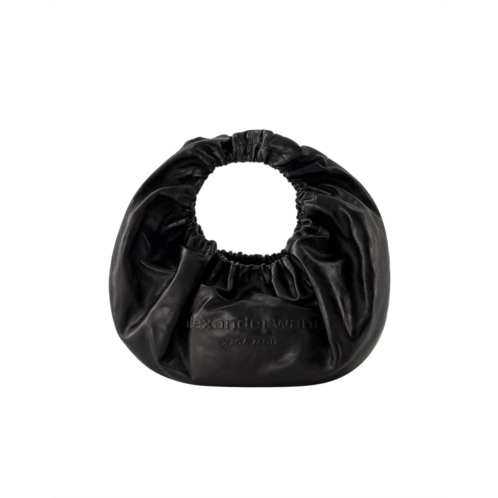 crescent small purse - alexander wang - leather - black