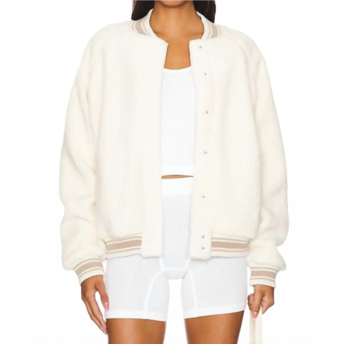 THE UPSIDE banks bomber in ivory