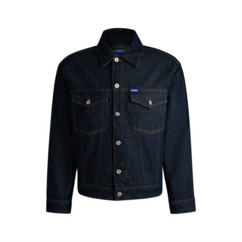 HUGO dark-blue denim jacket with adjustable hem